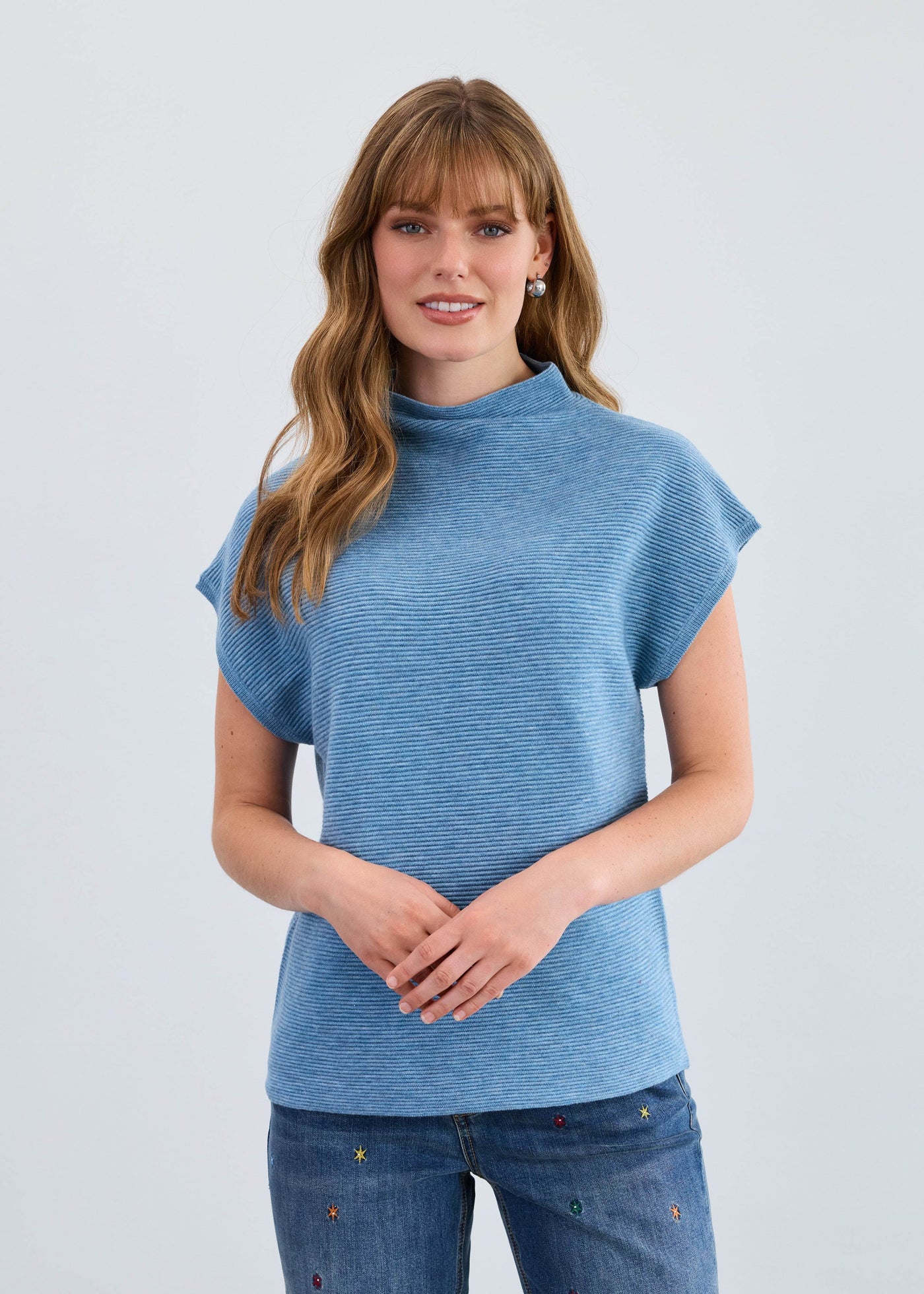 Ottoman Cap Sleeve Sweater - Dream Pants