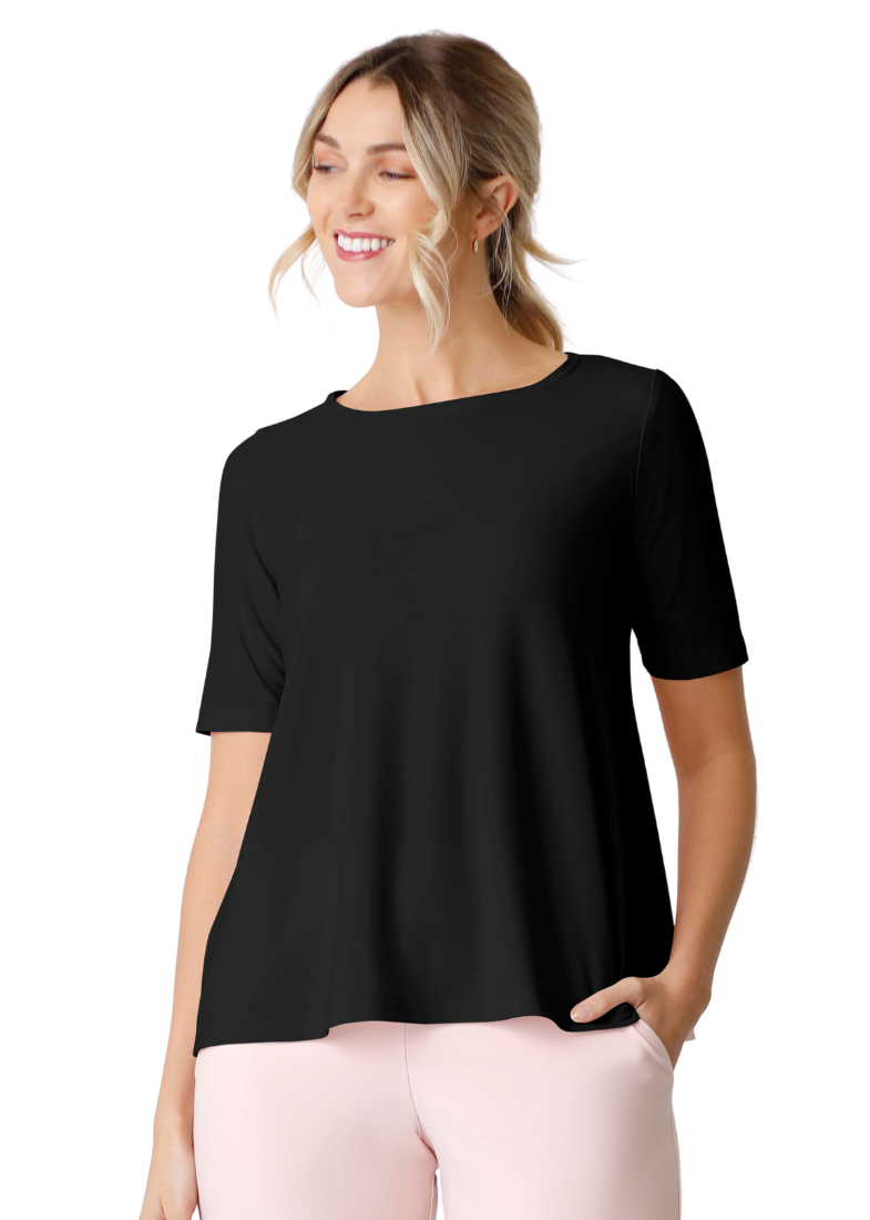 Sympli Trapeze Top Short Sleeves Style 22228-1 