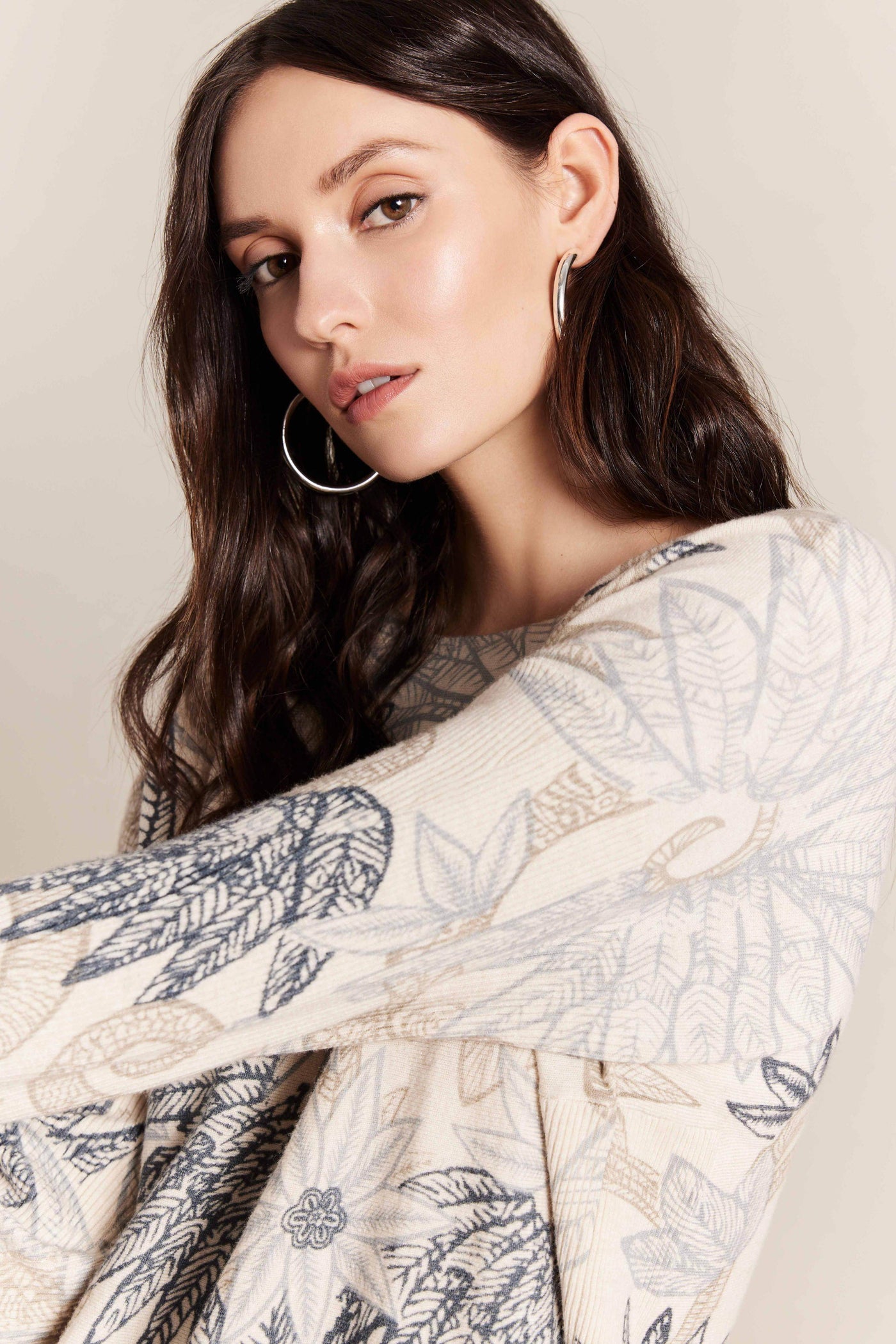 Printed Plush Knit Sweater - Dream Pants