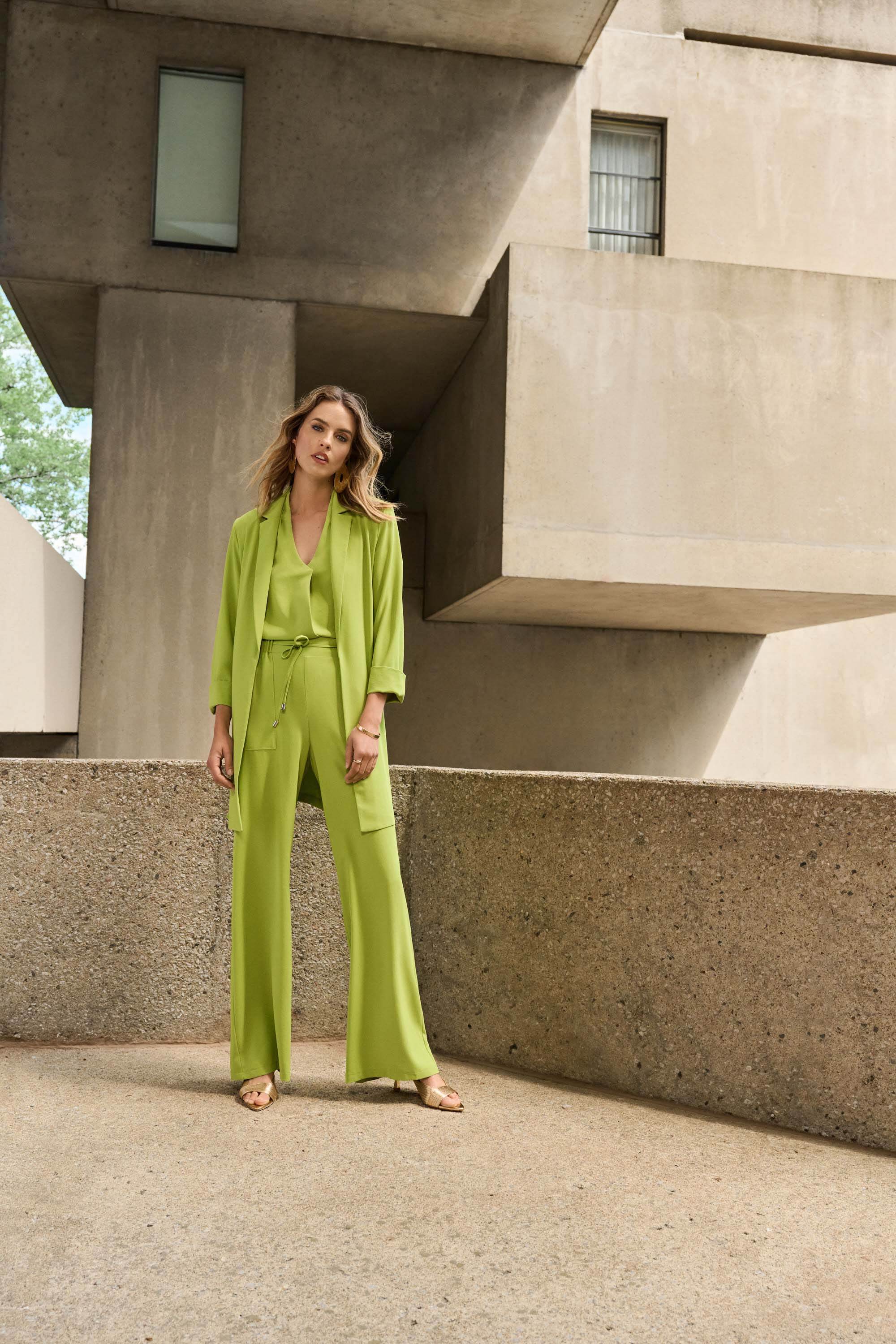 Flowy Long Notched Blazer Style 232275S25 – Dream Pants