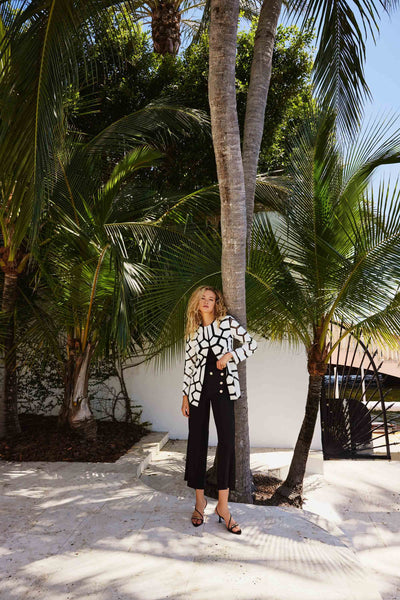 Laser-Cut Leatherette on Mesh Jacket - Dream Pants