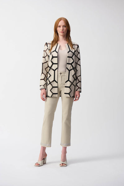 Laser-Cut Leatherette on Mesh Jacket - Dream Pants