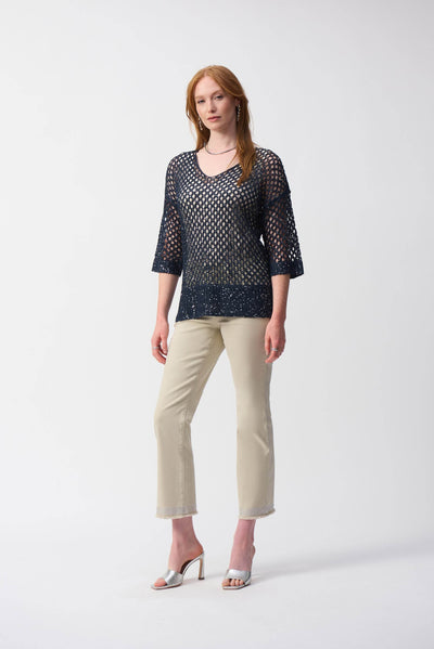 Open Stitch Sweater with Sequins - Dream Pants