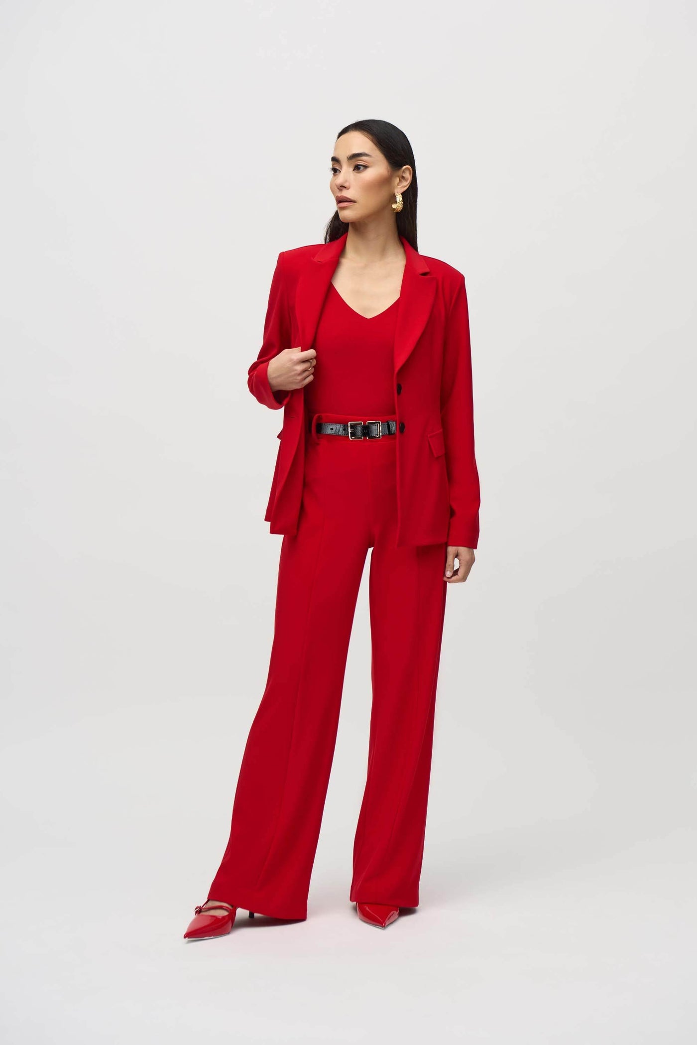 Silky Knit Belted Wide-Leg Pants - Dream Pants