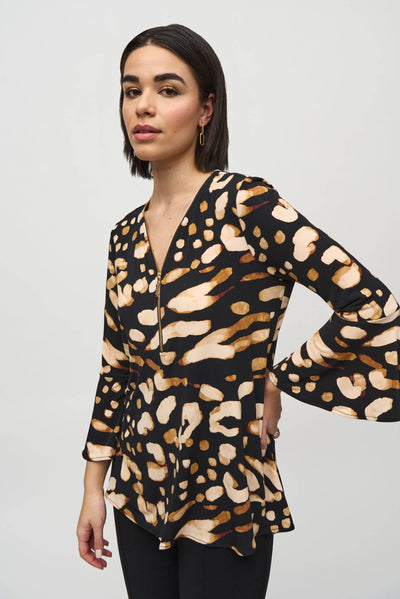 Silky Knit Animal Print Tunic - Dream Pants
