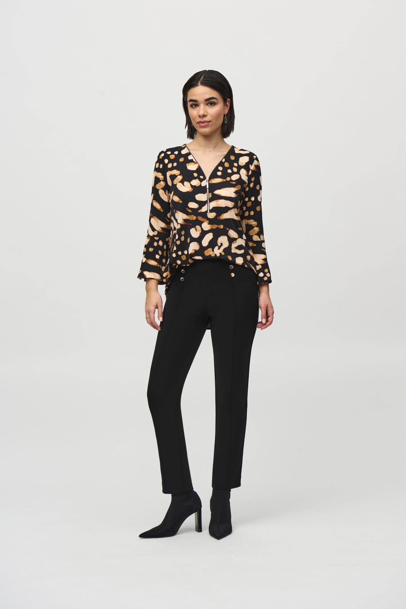 Silky Knit Animal Print Tunic - Dream Pants