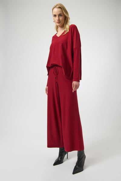 Sequined Sweater Knit Boxy Top Joseph Ribkoff