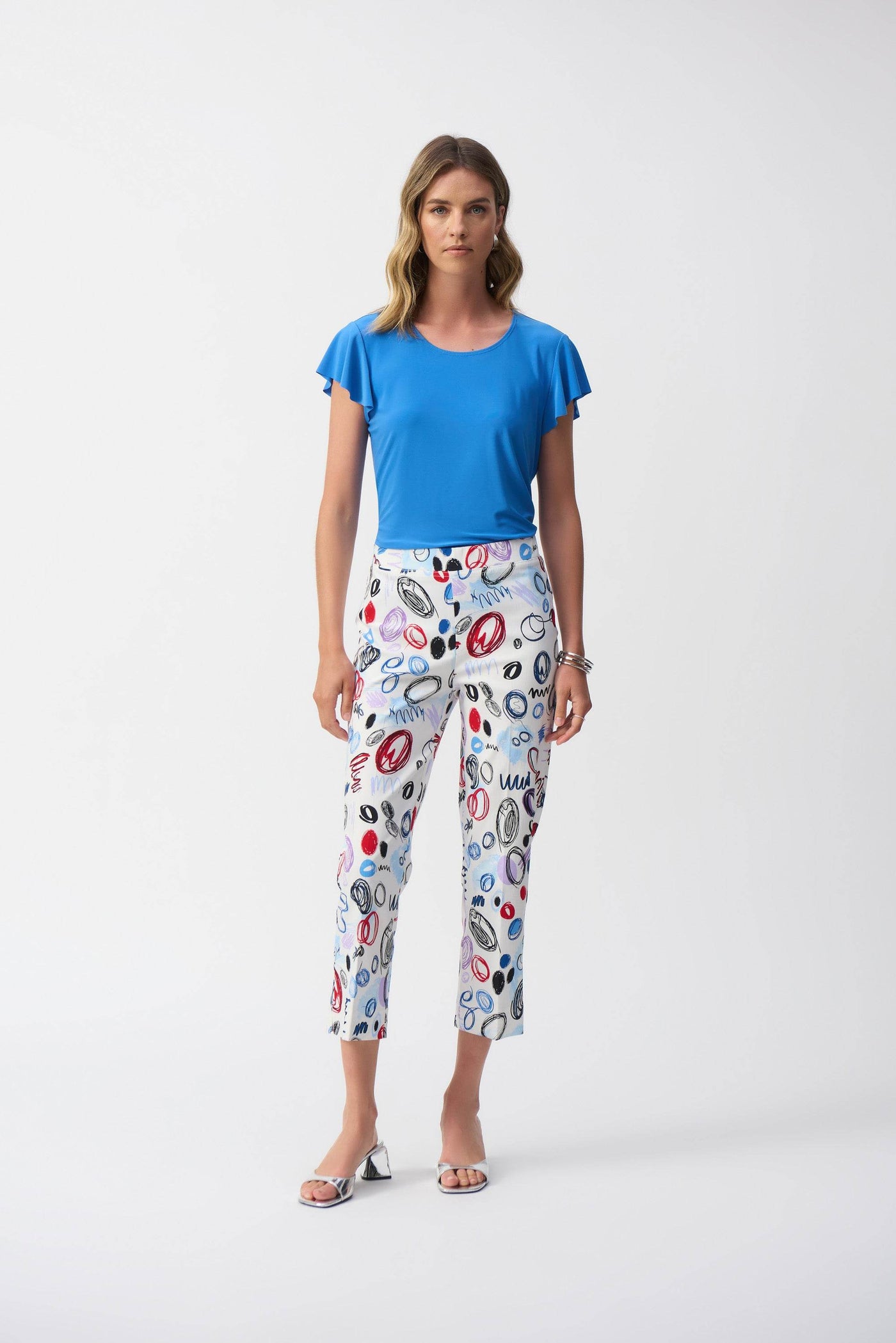 Millennium Abstract Print Crop Pants - Dream Pants