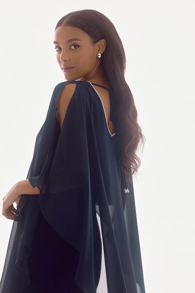 Signature Chiffon and Silky Knit Layered Dress - Dream Pants