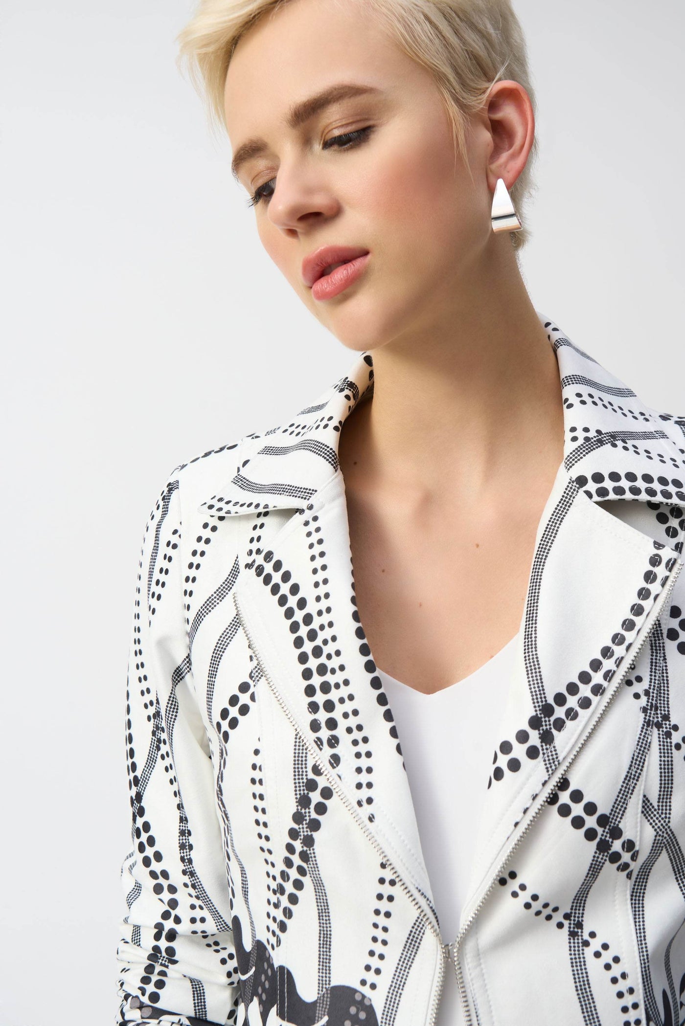 Faux Suede Floral Print Jacket - Dream Pants