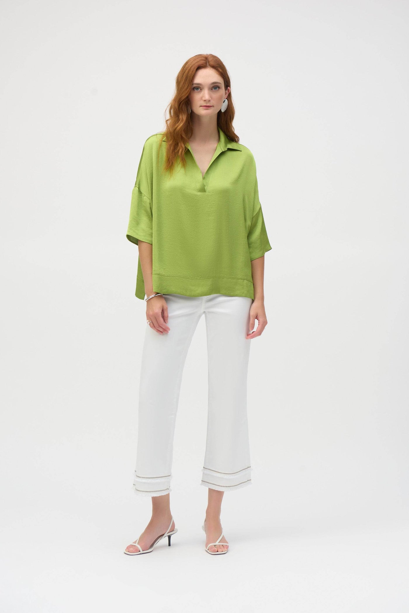 Hammered Satin Boxy Top - Dream Pants