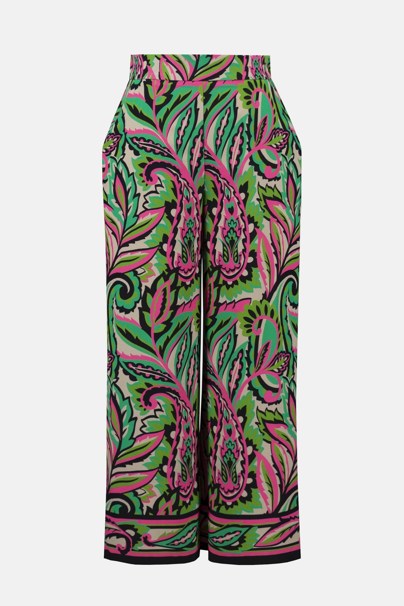 Woven Paisley Print Wide-Leg Pants - Dream Pants