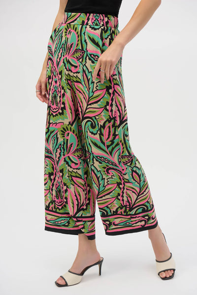 Woven Paisley Print Wide-Leg Pants - Dream Pants