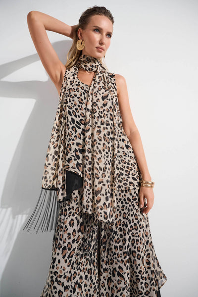 Chiffon Animal Print Reversible A-Line Tunic - Dream Pants