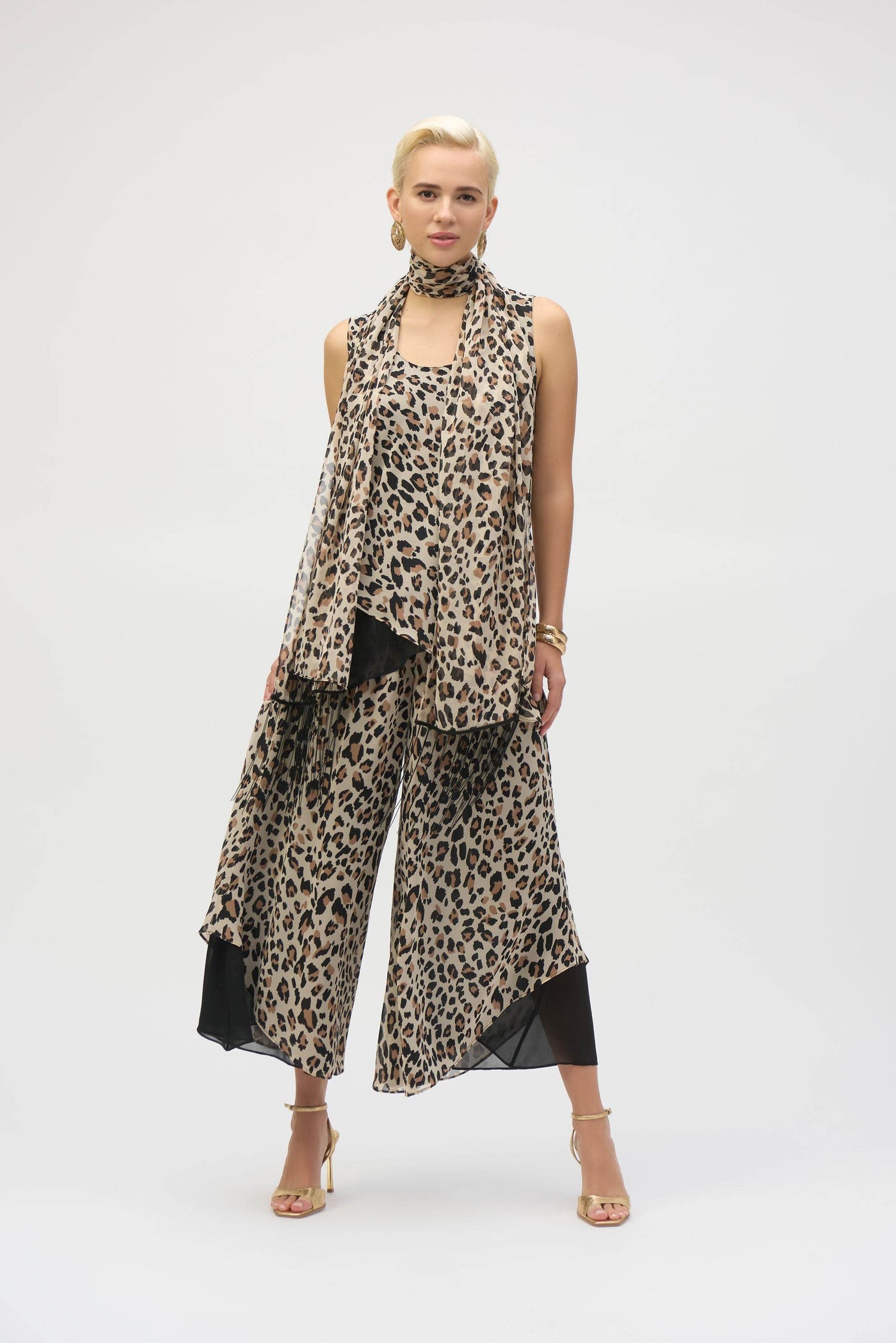 Chiffon Animal Print Reversible A-Line Tunic - Dream Pants
