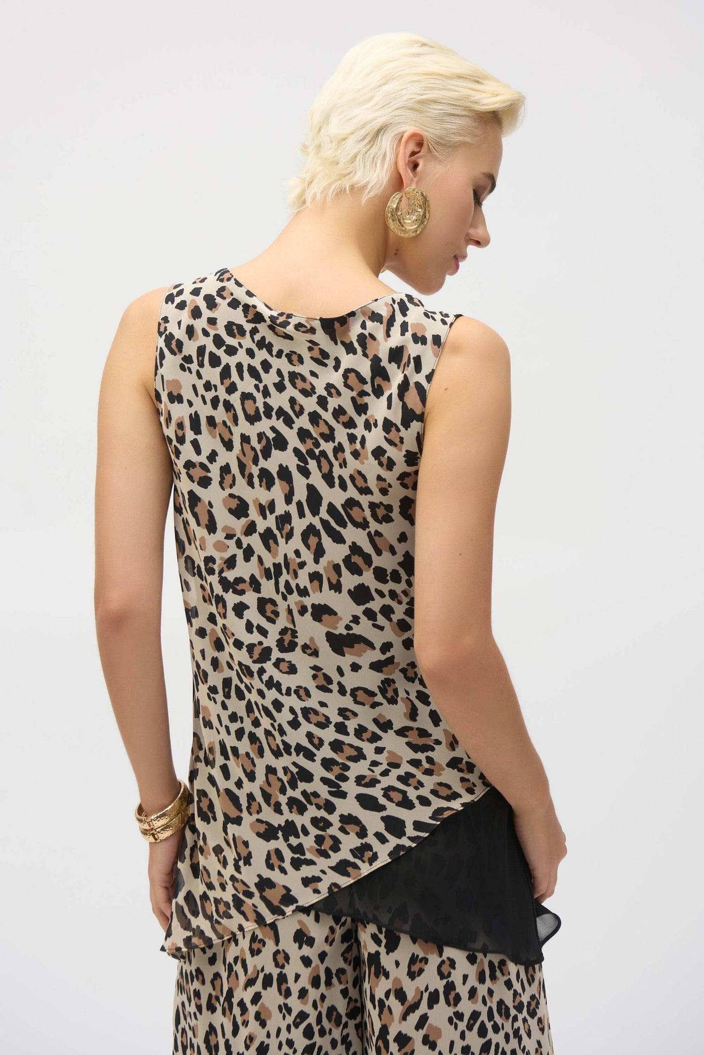 Chiffon Animal Print Reversible A-Line Tunic - Dream Pants