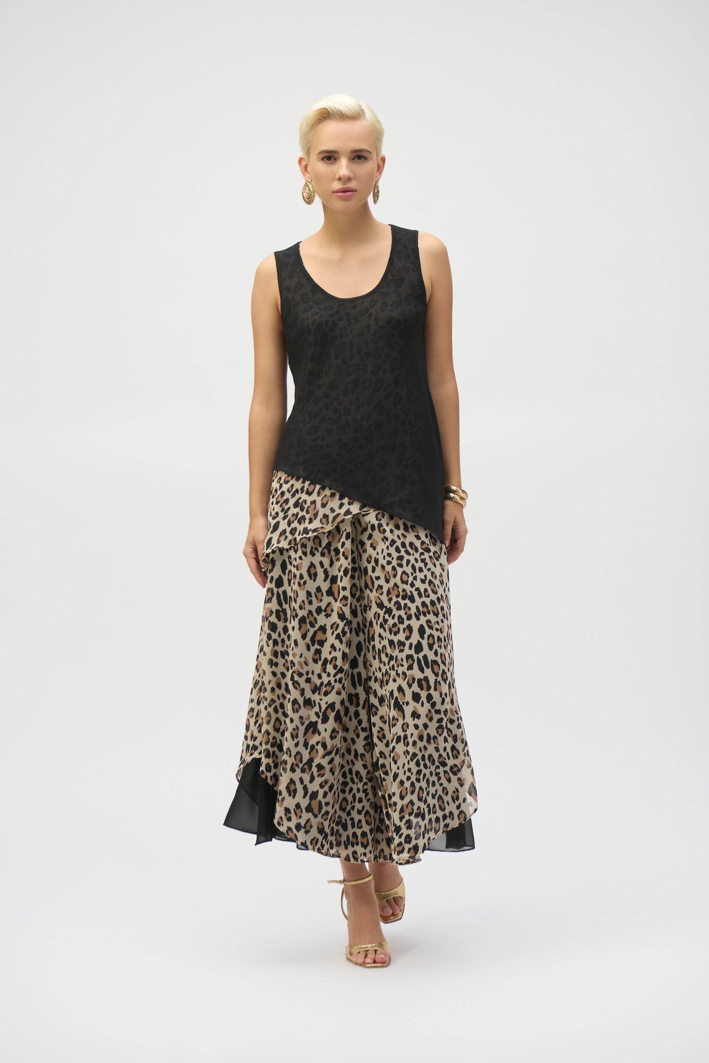 Chiffon Animal Print Reversible A-Line Tunic - Dream Pants