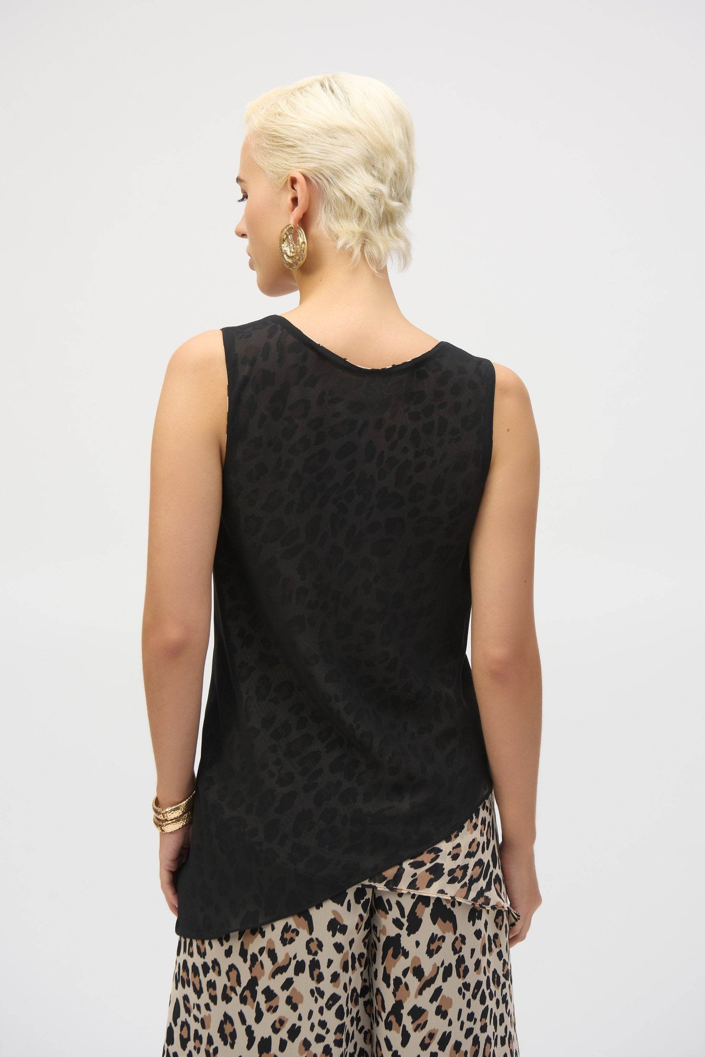 Chiffon Animal Print Reversible A-Line Tunic - Dream Pants