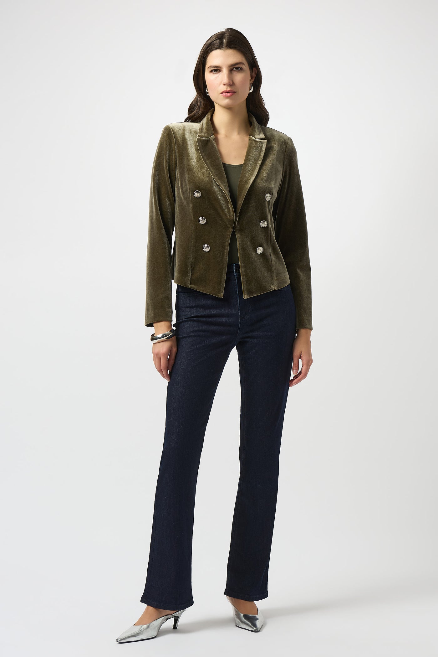 Velvet Knit Fitted Blazer Joseph Ribkoff