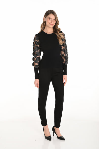 Slim Fit Pull-On Pants with Ankle Detail Frank Lyman