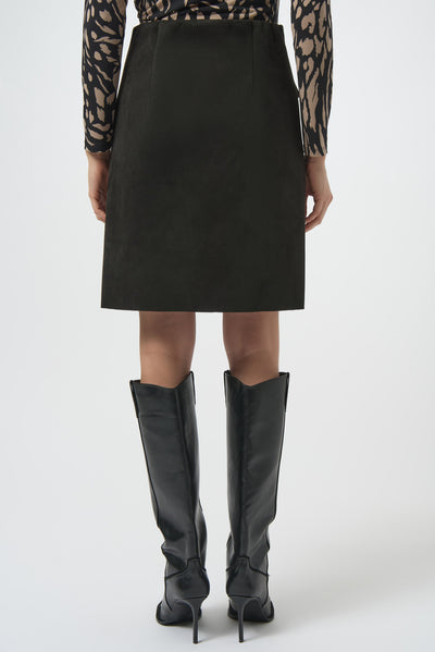 Faux Suede A-Line Skirt Joseph Ribkoff