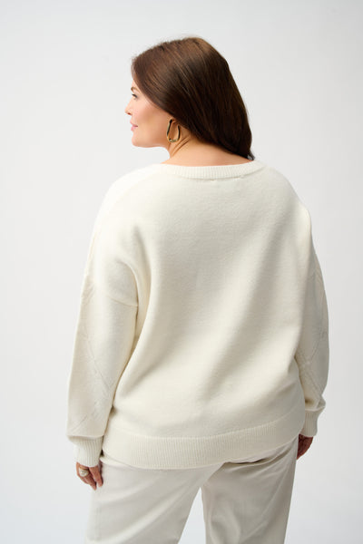 Sweater Knit Pullover with Sequins Joseph Ribkoff