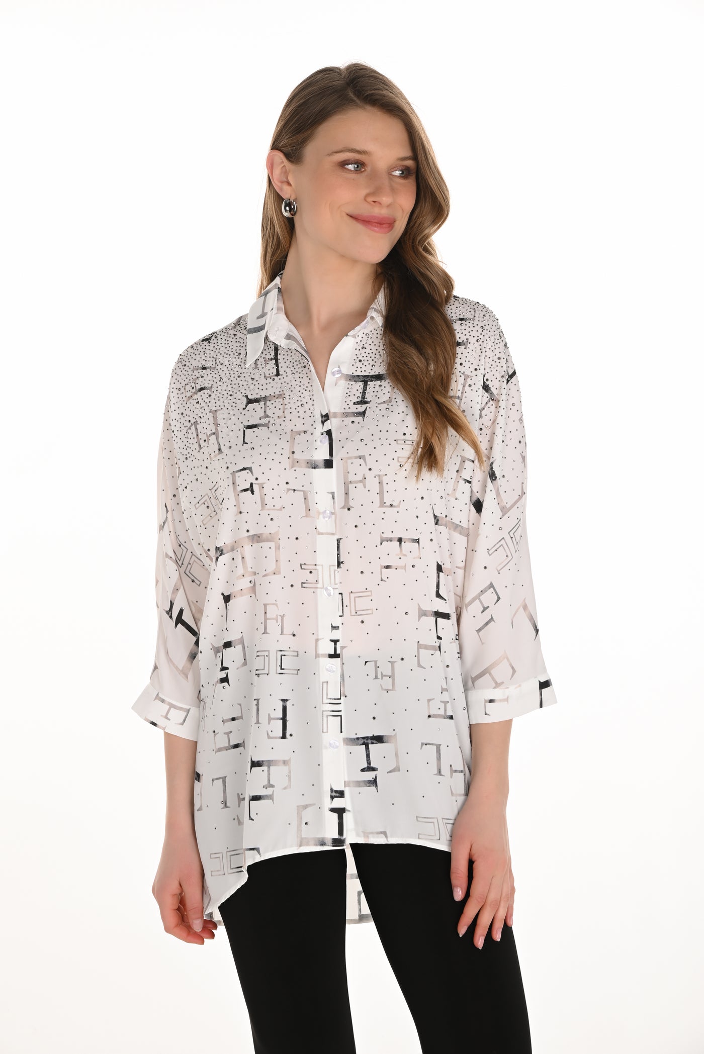 Mosaic Woven Blouse Frank Lyman