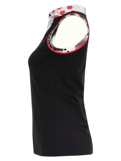 Sleeveless Golf Polo Shirt with Contrast Collar - Dream Pants