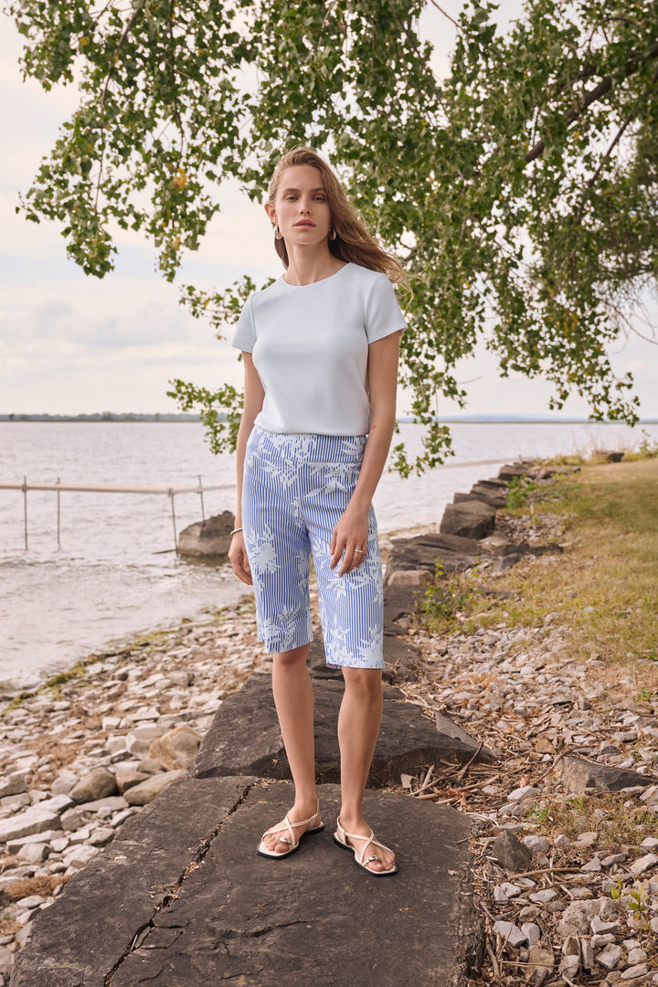 Joseph Ribkoff Silky Knit Fitted T-Shirt 262238 – Dream Pants