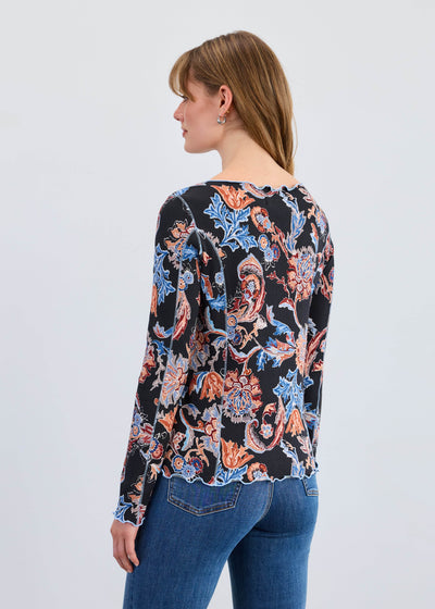 Long Sleeve Boat Neck Top - Dream Pants