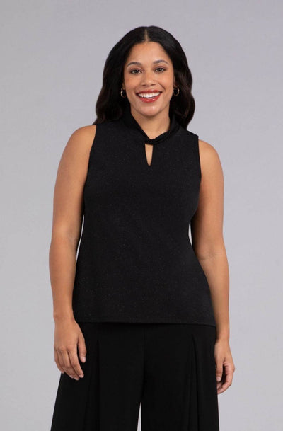 Sparkle Twist Collar Tank - Dream Pants