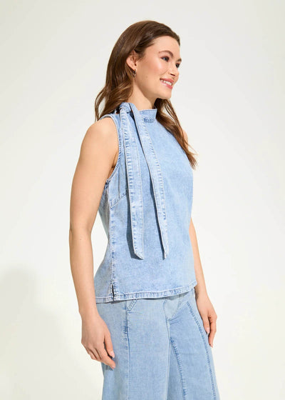 Sleeveless Bow Neck Blouse - Dream Pants
