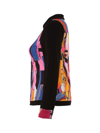 Abstract Face Print Blouse Dolcezza