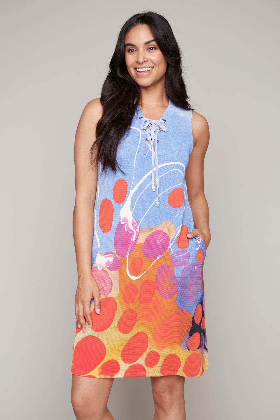 Knee Length Tie Strings Dress - Dream Pants