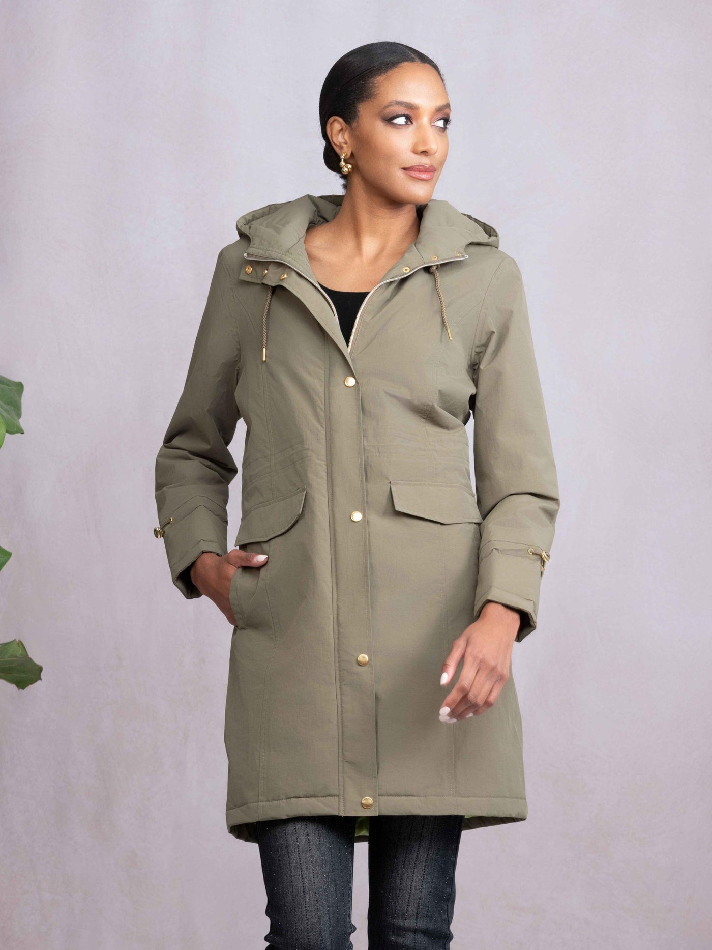Hooded Rain Coat Alison Sheri