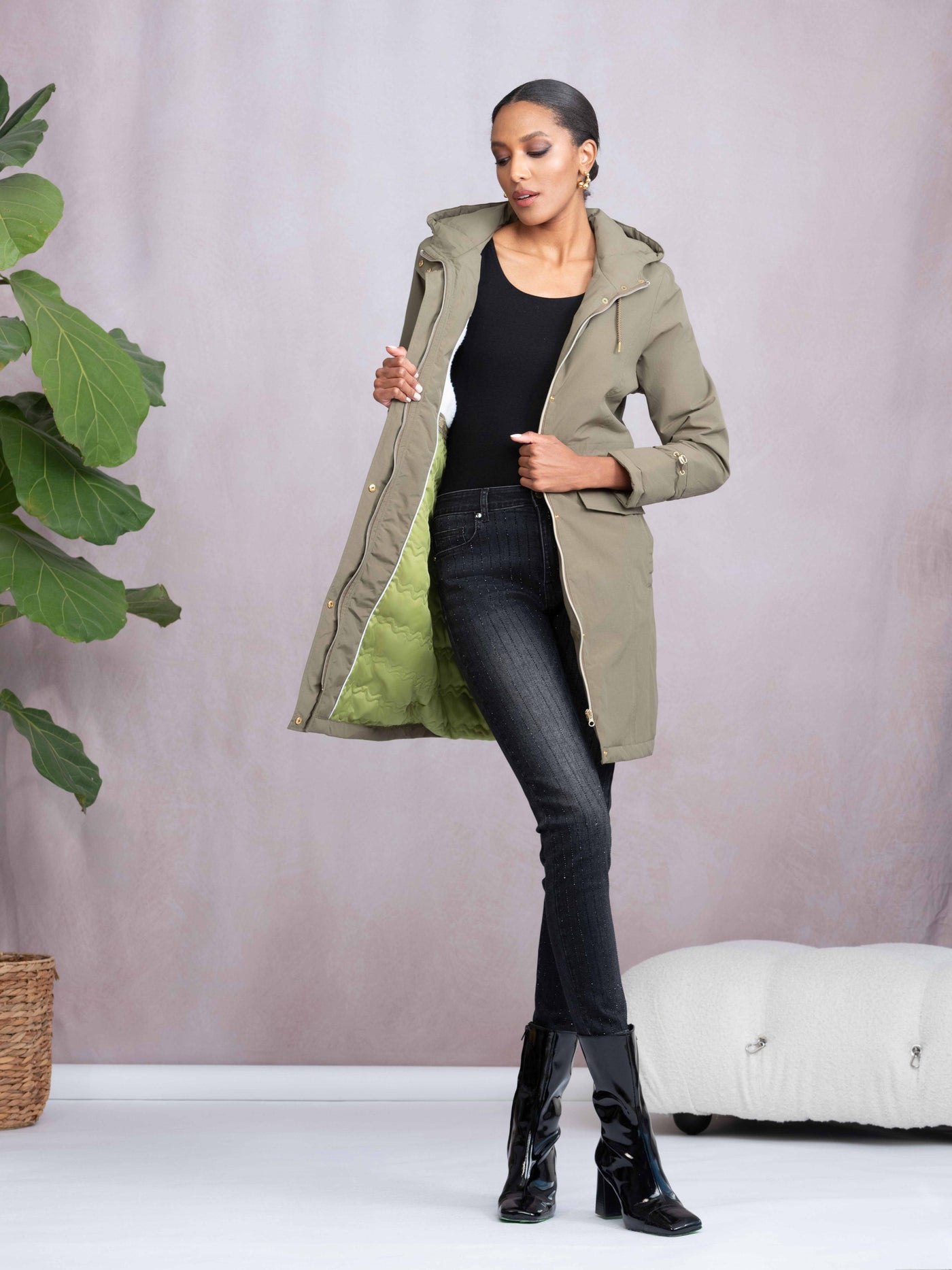 Hooded Rain Coat Alison Sheri