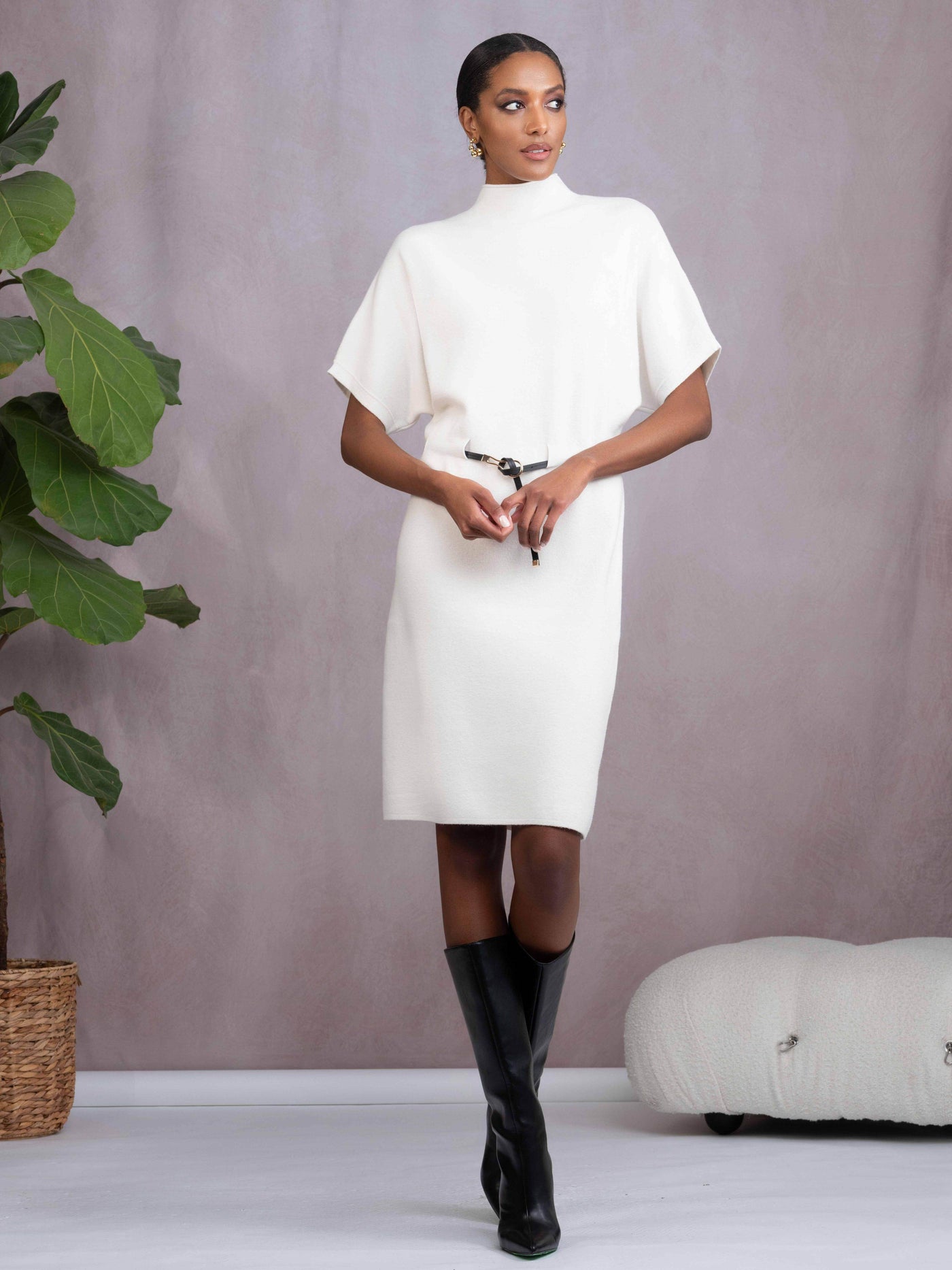 Belted Knit Dress - Dream Pants