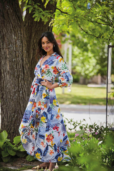 Tropical Print High-Low Dress - Dream Pants