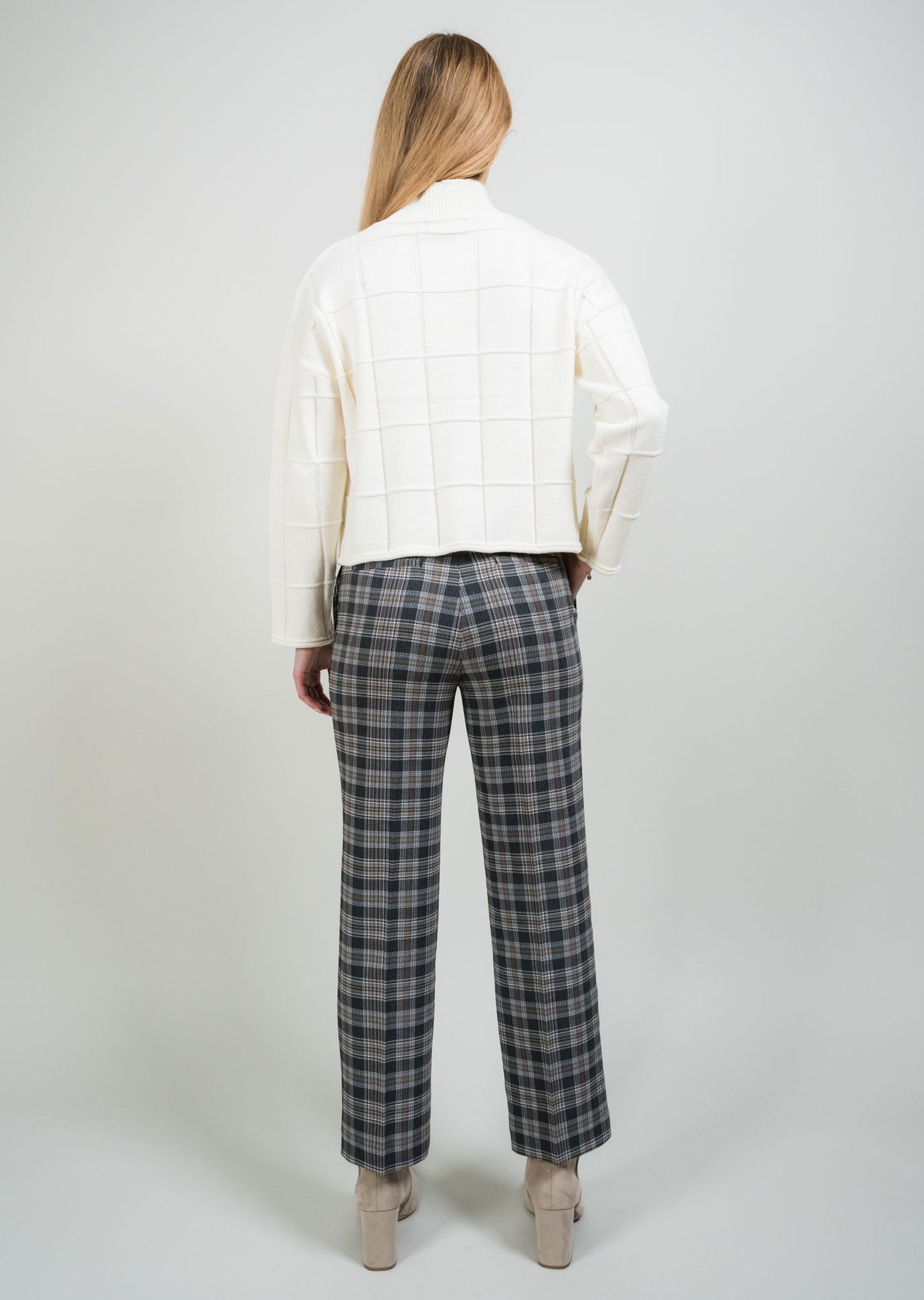 Elise Plaid 28" Ankle Trouser Lisette L