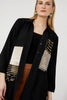 Chic Printed Button Closure
