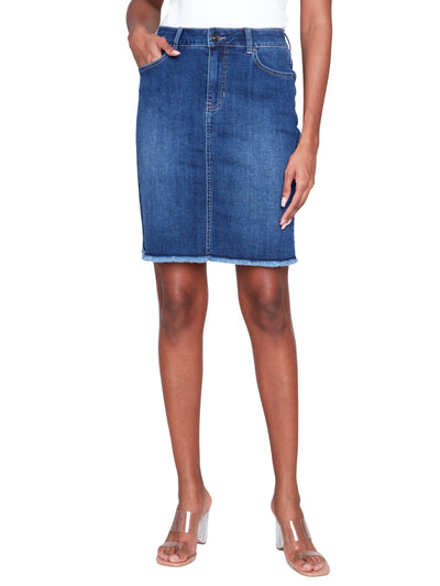 Stretch Skort Frey Hem Charlie B