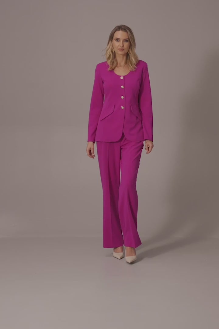 Veste cintrée en crêpe de plongée