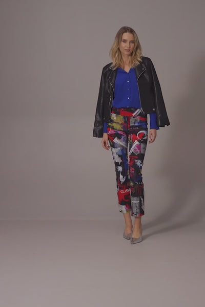 Veste cintrée en faux daim métallisé