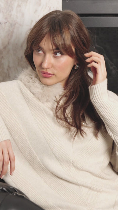 Oversized Chevron Pullover