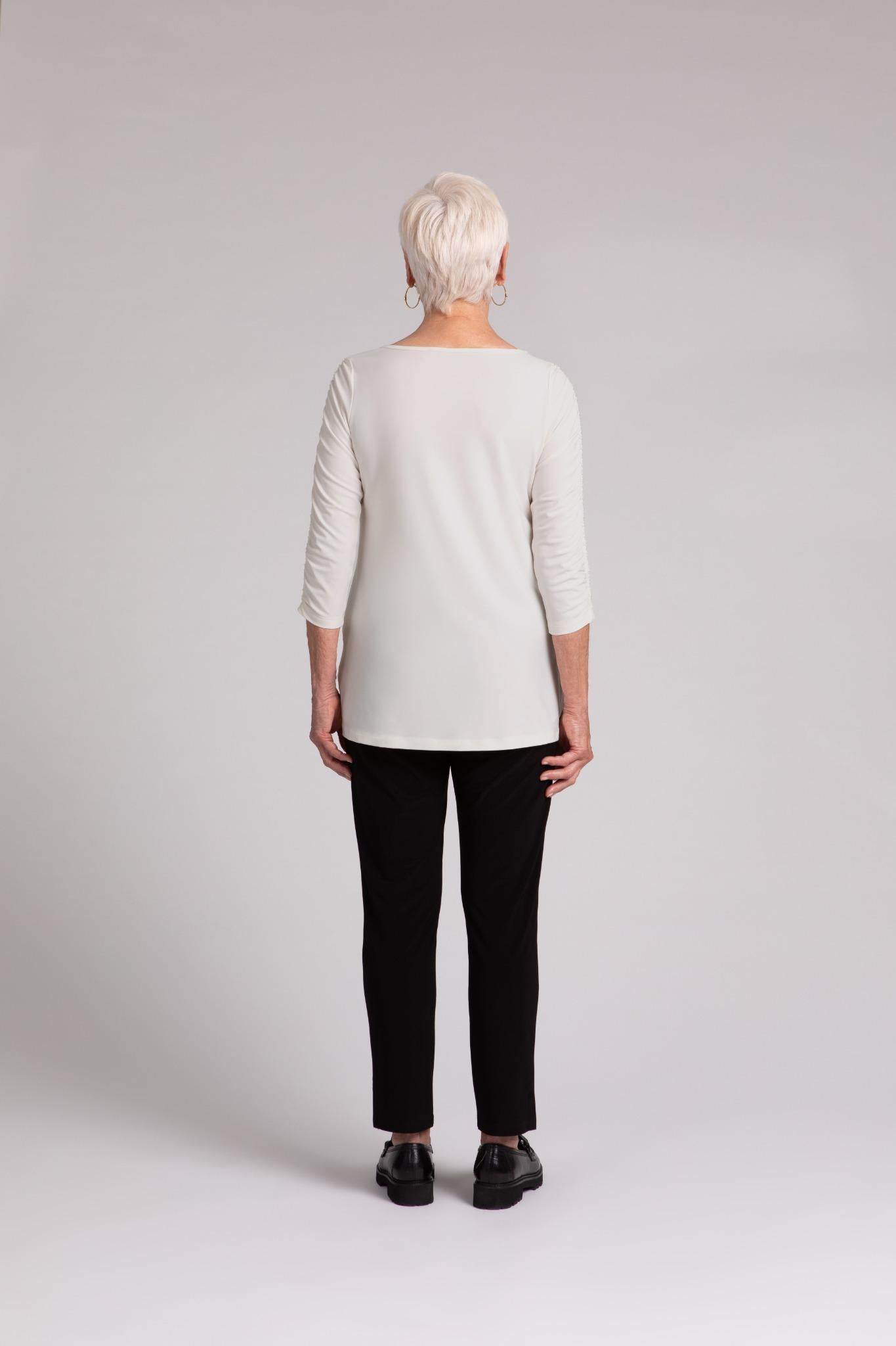 Revelry Top with Rusched Sleeve - Dream Pants