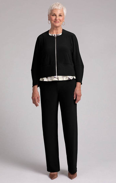 Cropped Lantern Jacket with Zip Front - Dream Pants