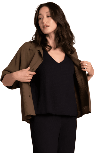 Breeze Half Sleeve Bolero Shirt - Dream Pants