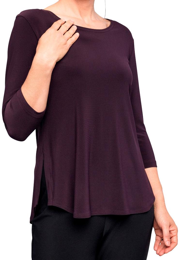 Sympli Plus Size Go To Classic T Relax 3-4 Sleeves 