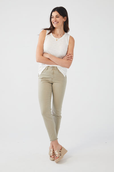 French Dressing Jeans Olivia Slim Ankle in Euro Twill 