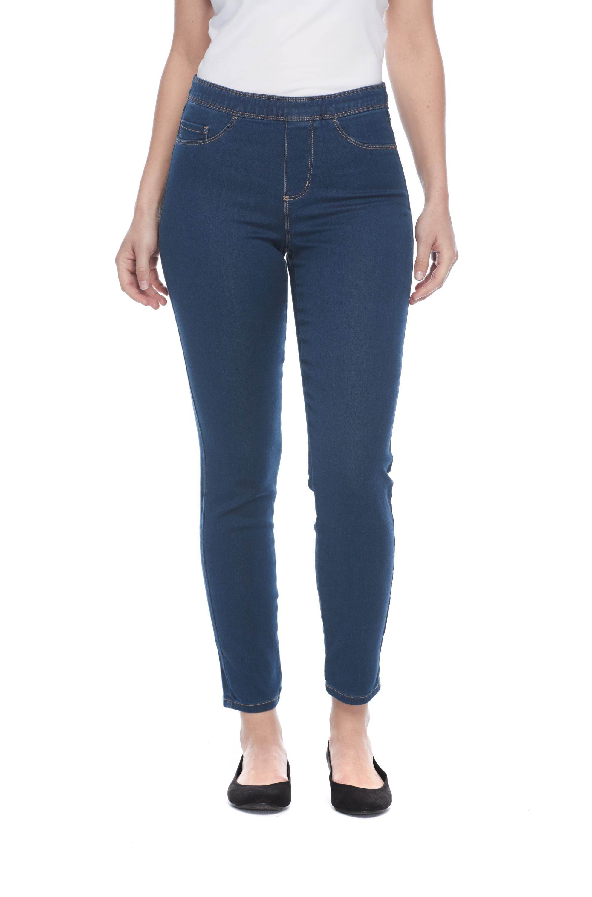 FDJ French Dressing Women's D-Lux Denim Pull-On Ankle Jeans - High-Rise Jeggings In Ebony